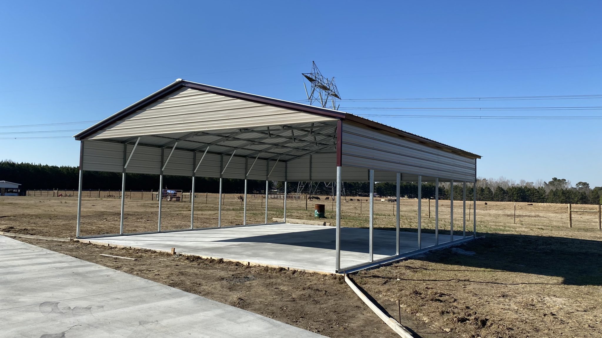 Carp-A-Frame Roof Carports - New Line Metal